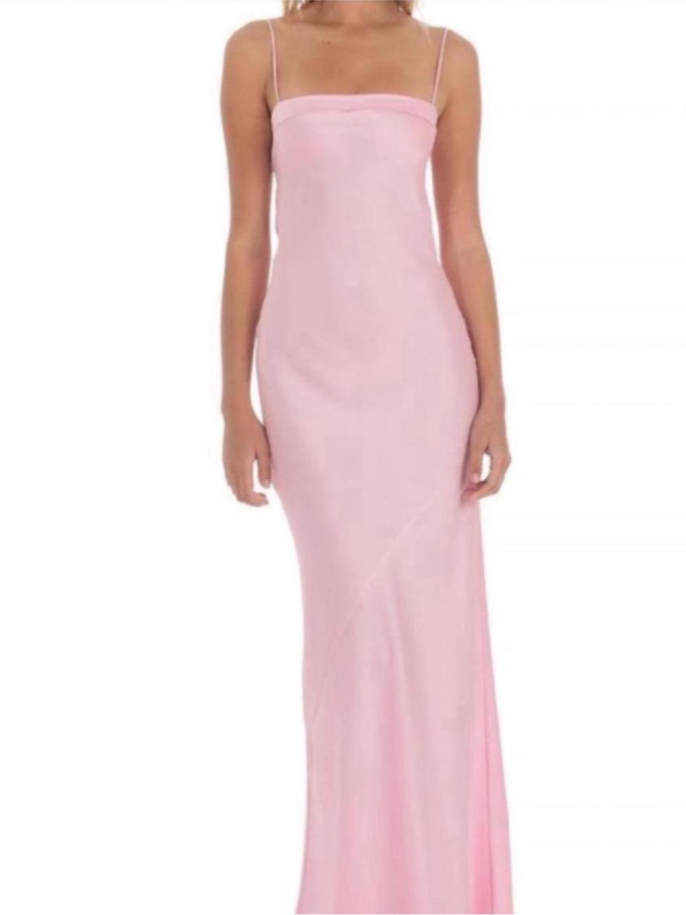 Lucy in the Sky Pink Spaghetti-Strap Maxi Dress